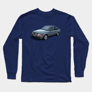 Ford Escort XR3i Mk4 in mercury grey Long Sleeve T-Shirt